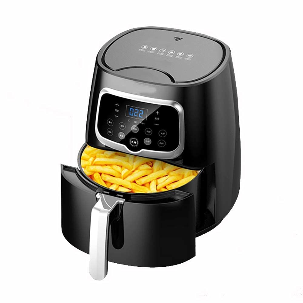 【お買い得！】ブラック ノンフライヤー 大容量 タッチパネル Amazon.co.jp: 全自動エアフライヤー、大容量多機能インテリジェント
